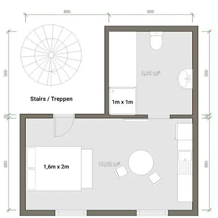 I Gemuetliches 1-zimmer-apartment & Eigenes Bad I Lejlighed Koblenz (Rhineland-Palatinate)